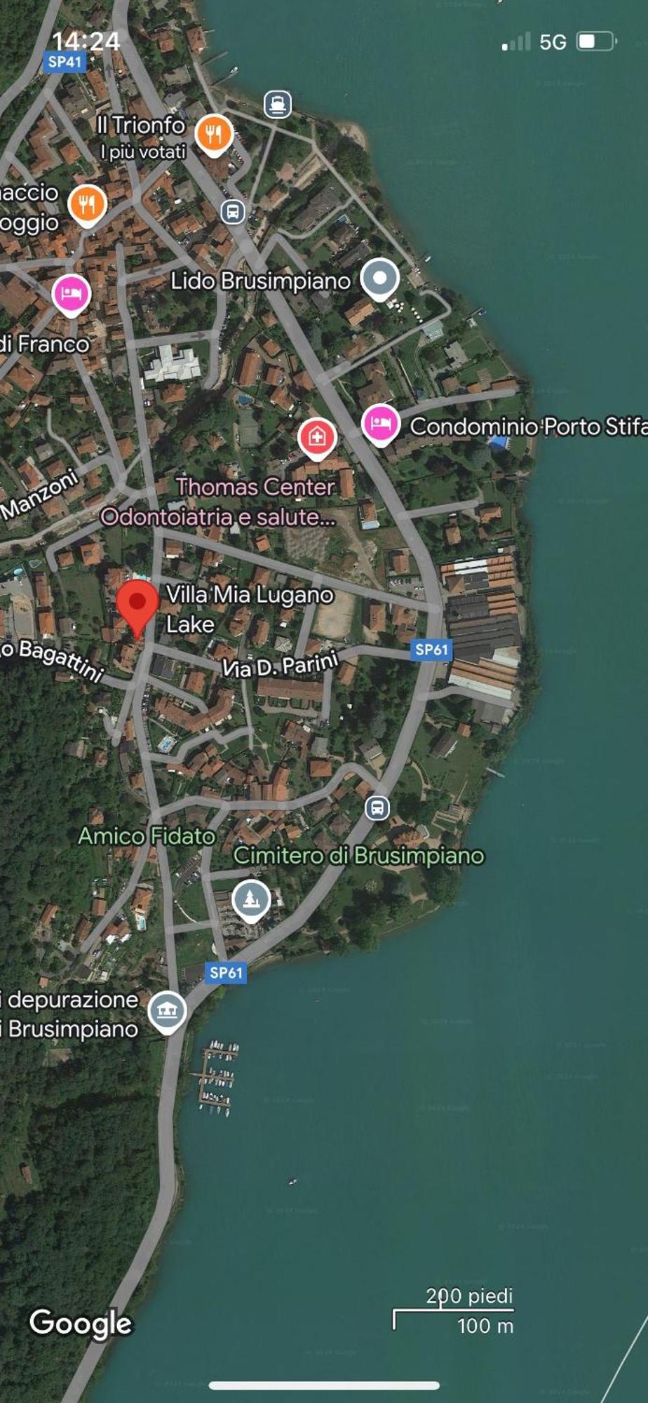 Villa Mia Lugano Lake Brusimpiano Экстерьер фото